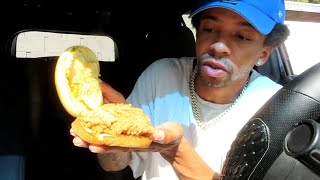 KFC SPICY CHICKEN SANDWICH REVIEW [upl. by Asilak]