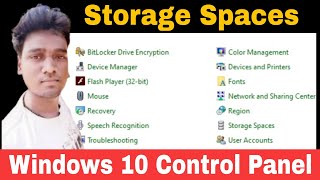 Storage Spaces Windows 10 control panel in Hindi  Storage Pool  The AB [upl. by Aidualk843]