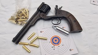 Schofield Revolver 6quotinch barrel C02 Pistol Pellet Version  6 Month Ownership review and shooting [upl. by Malva]