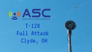 ASC T128 Siren Test  Full Attack  Clyde Ohio [upl. by Lledroc]