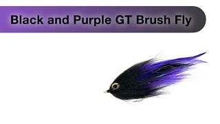 Black and Purple GT Brush Fly fly tying tutorial [upl. by Kcirnek]