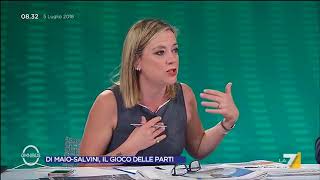 Preziosi contro Santanchè FdI Non alzi la voce sono anziana La risposta Se non ha il [upl. by Ilrac]