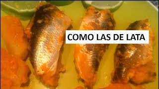 SARDINAS EN TOMATE COMO LAS DE LATA CROQUETAS DE SARDINA SARDINAS ENTOMATADAS [upl. by Enram]