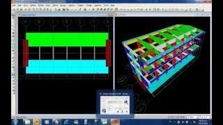 clase2 sap2000  modelado de modulo de colegio con cimentaciones elasticas [upl. by Leahicm]