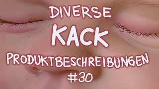 Diverse Kack Produktbeschreibungen 30 [upl. by Schouten57]