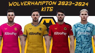 Wolverhampton New Season Kits 20232024 PES2021 Sider pes2021 wolverhampton kits [upl. by Rachelle139]