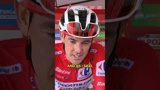 quotI was pretty cookedquot 🍳Ben OConnor holds on to the red jersey at La Vuelta can he hold on to it 🤔 [upl. by Jabin]