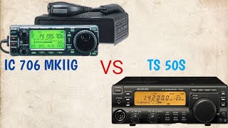 REVIEW ICOM IC 706 MKIIG VS KENWOOD TS 50S [upl. by Lorilyn]