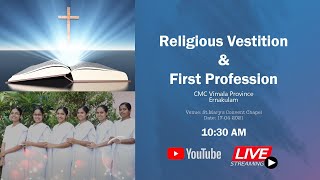 Religious Vestition amp First Profession  17042021 CMC Vimala Province Ernakulam [upl. by Urbain]