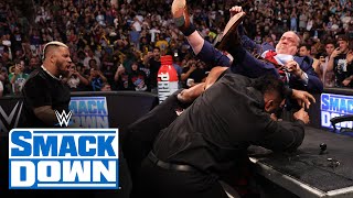 FULL SEGMENT The Bloodline attack Paul Heyman SmackDown highlights June 28 2024 [upl. by Engenia]