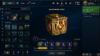 Opening 25 Masterwork Chests  League Of Legends [upl. by Nylzaj]