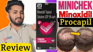 Best Alcohol Free Minoxidil With Procapil  Minichek Minoxidil Solution Review [upl. by Treblah621]