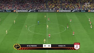 IF Elfsborg vs Roma 03102024 UEFA Europa League EA FC 24 [upl. by Darrill60]