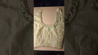 aari work blouse back neck designviral shortsyoutube yt [upl. by Ruckman]