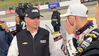 Jeff Gordon amp William Byron Talk As They Wait quotTheres No Good Outcome In Thisquot [upl. by Enialehs547]