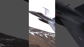 Axalp Training 2024 Spectacular FA18 Hornet Lowflight Flyby in Swiss Alps aviation [upl. by Tallou630]