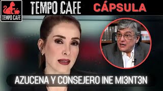 cápsula  Azucena y consejero del INE se hacen bolas en vivo y acaban minti3nd0  TEMPO CAFE [upl. by Gone]