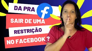 COMO SAIR DAS RESTRIÇÕES DO FACEBOOK [upl. by Sharity]