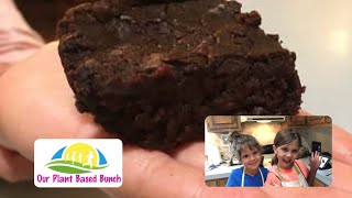 Cooking With The LittlesVegan Carob Sweet Potato Brownies [upl. by Gennaro214]