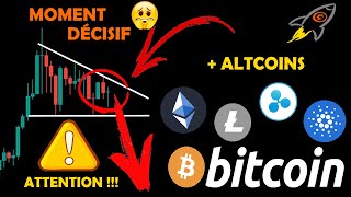 BITCOIN 🚨LE MOMENT EST DÉCISIF 😨  ETH 🚀 LTC 📉 XRP 😭 ADA OPPORTUNITÉ 💡 analyse crypto monnaie fr [upl. by Caralie]