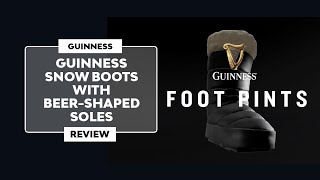 ▷ The SNOW BOOTS with the BEERSHAPED SOLE from GUINNESS 2023 [upl. by Bartholomeo]