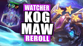 3Star KogMaw  6 Watcher  Free LP  TFT Set 13 Gameplay [upl. by Meekar881]