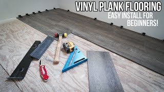 How To Install Vinyl Plank Flooring For Beginners Made Easy  Easy Home Renovation [upl. by Tyra]