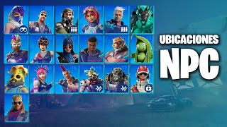 UBICACION de TODOS los NPC de FORTNITE  TEMPORADA 3 CAPITULO 5 [upl. by Duer61]