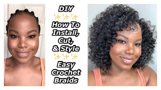 How To Install Easy Crochet Braids Step by Step  Freetress Ringlet Wand Curl [upl. by Aixela743]