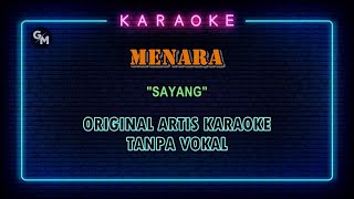 MENARA  SAYANG  LIRIK KARAOKE TANPA VOKAL rockkaraoke [upl. by Reidid]