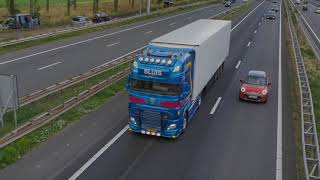 uittocht Truckstar 2023 gefilmd bij Hattem op 30072023 langs de A28 [upl. by Aseuqram]