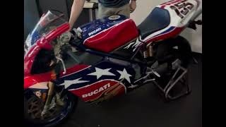 Running Video 2002 Ducati 998 S Ben Bostrom At Celebrity Cars Las Vegas [upl. by Ielak]