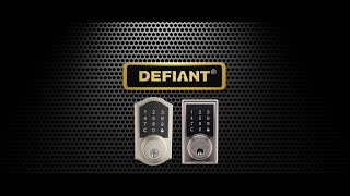 Defiant Touchpad Electronic Deadbolt Programming [upl. by Cart720]