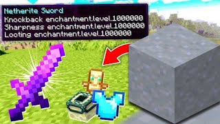 Minecraft but CLAY drops OP ITEMS [upl. by Markland]