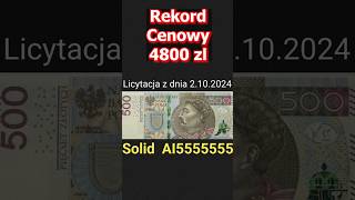 4800 złotych za Banknot 500 złotych Solid Niesamowity Rekord wśród Banknotów Solid [upl. by Hayne468]