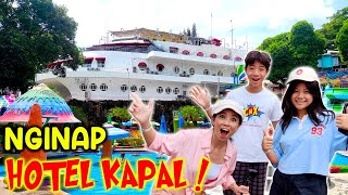 24 JAM NGINAP DI HOTEL KAPAL DI BATU  ADA WATERPARK KOLAM RENANG  CnX Tour De Jawa  Vlog Liburan [upl. by Rolyak437]