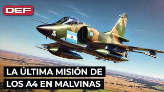 🇦🇷 MALVINAS Así fue el último combate aéreo de los A4 [upl. by Lexa]