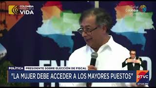 Presidente Petro habló sobre la elección de la nueva Fiscal General de la Nación  RTVC Noticias [upl. by Ansley]