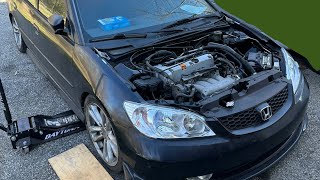 K20 Swap Es1 Civic Pulls and fixes [upl. by Bedell]