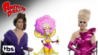 Drag Queens Trixie Mattel amp Trinity the Tuck on Roger’s Looks from American Dad Clip  TBS [upl. by Elimac]