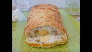 PASTEL DE POLLO en hojaldre una receta muy fácil para las ocasiones especiales [upl. by Machute]