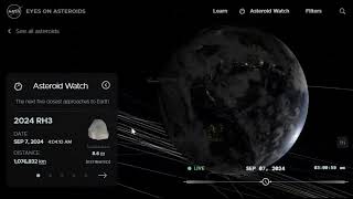 Live Asteroid monitoring via NASAs Eyes on Asteroids [upl. by Orihakat594]