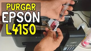 ✅ Como PURGAR Impresora EPSON L4150  Sistema de Tinta Continua [upl. by Spiros76]