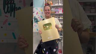 UNBOXING THE GIANT GOLD PLAY BUTTON 🤩 Sorry for the high pitch I was excited 1MILLION [upl. by Hayyifas]