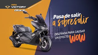 Llega una moto Scooter con diseño WOW Nueva Victory Black Modelo 2021 [upl. by Osterhus944]