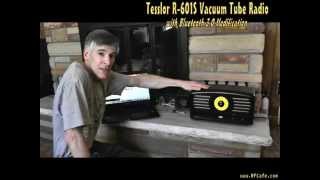 Tesslor R601S Bluetooth Vacuum Tube Radio Review 2014 [upl. by Drawyah596]