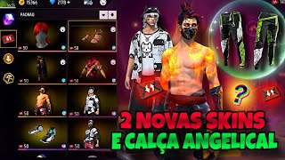 URGENTE 2 NOVAS SKINS NA LOJA DOS ESTILHAÇOS CALÇA ANGELICAL YIN YANG 20  NOVIDADES FREE FIRE [upl. by Aitra]