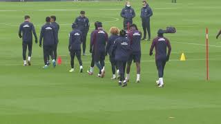 ENTRAINEMENT VEILLE DE MATCH SAINTETIENNE vs PSG [upl. by Ikeda669]