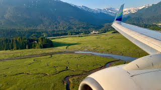 4K – Stunning Juneau Landing – Alaska Airlines – Boeing 737800 – JNU – N526AS – SCS Ep 731 [upl. by Ahc]