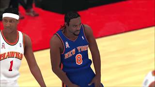 NBA 2K2 Reimagined Knicks vs Hawks Cpu vs Cpu Beta WIP for 2K19 [upl. by Subocaj954]